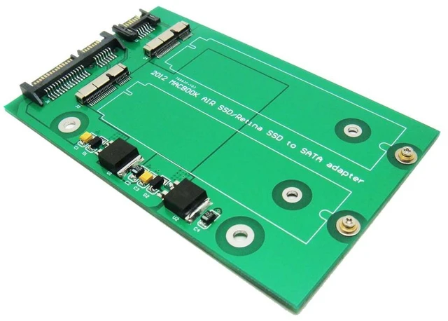 Main image of Dual 26-Pin to SATA Adapter Card for SSD from 2012 MacBook PRO Retina A1398 A1425 MC975 MC976 MD976 or Air MD224 MD223 MD231 MD232