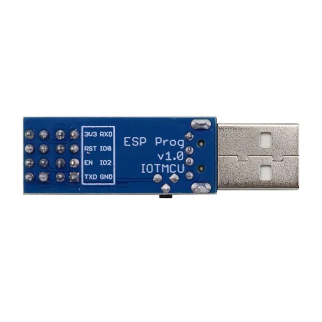 Alt view image 2 of 4 - ESP8266 ESP-01S NodeMCU Development Board, Blue, USB Connector, Plastic Material