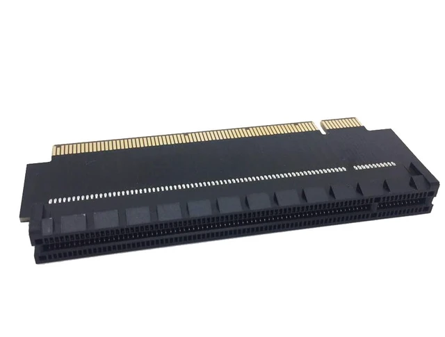 Alt view image 2 of 2 - PCIe 16x Riser Card,PCI-e Express 3.0 16X Male to Female Extension Card for GPU Graphics Card(180Degree 3.1CM Height)