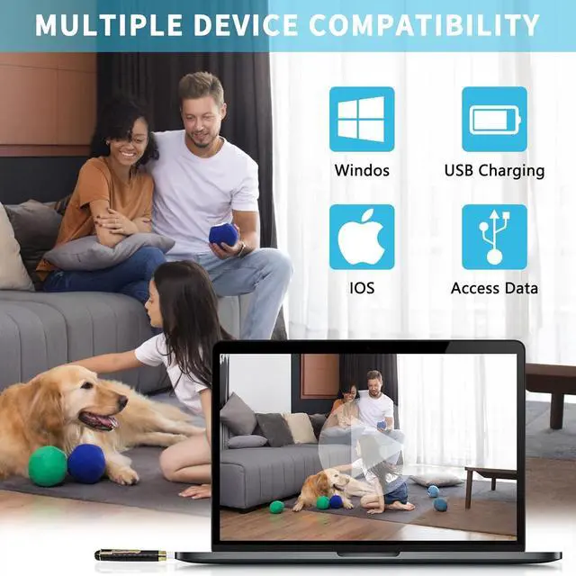 Alt view image 3 of 5 - 1080P Small Nanny Camera, 64GB Security Body Camera Pen for Indoor Outdoor d