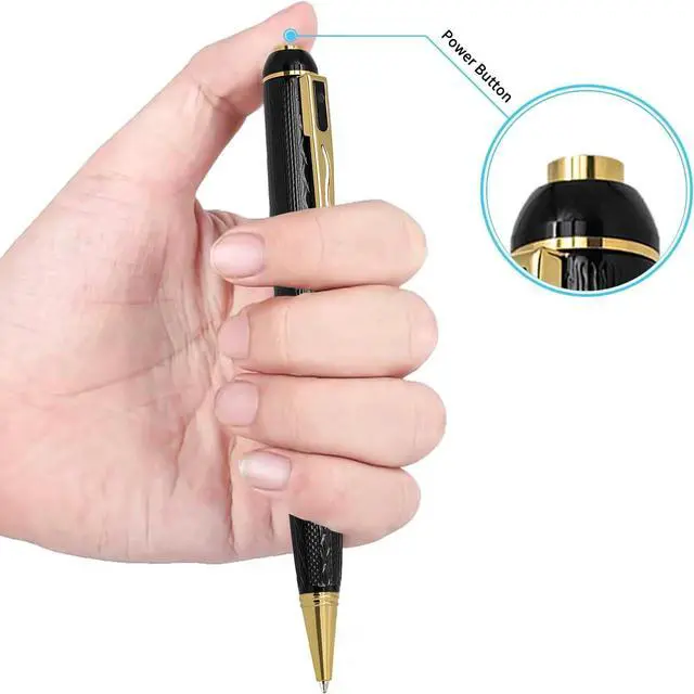 Alt view image 2 of 5 - 1080P Small Nanny Camera, 64GB Security Body Camera Pen for Indoor Outdoor d