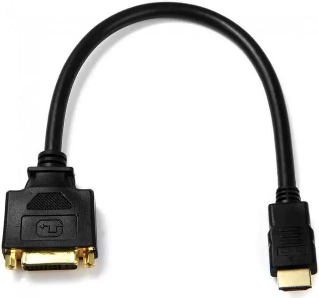 Alt view image 7 of 7 - DIXSG DB-038 DVI Female to HDMI Male Adapter Converter Cable For PC Laptop HDTV 10cm