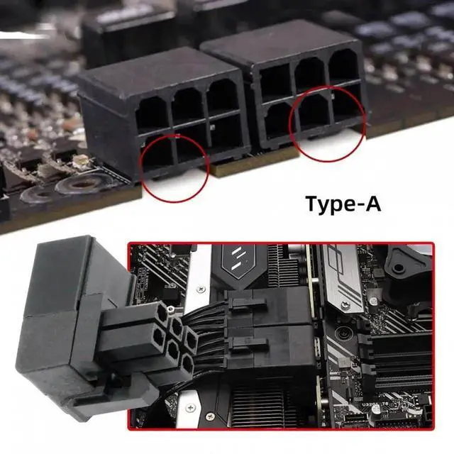 Alt view image 7 of 7 - JVFYI 2pcs/lot ATX 6Pin Male to Female 90 Degree Up Down Angled Power Header Adapter for GPU Graphics Card