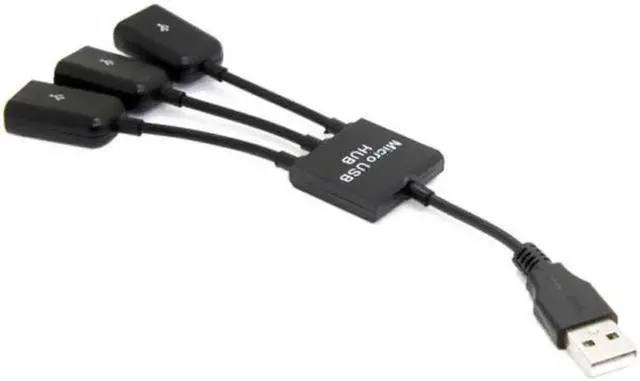 Alt view image 3 of 7 - JVFYI U2-354 USB 2.0 to 3 Ports Hub Cable Bus Power 1 to 3 for Laptop Notebook PCMouseDiskPrinter