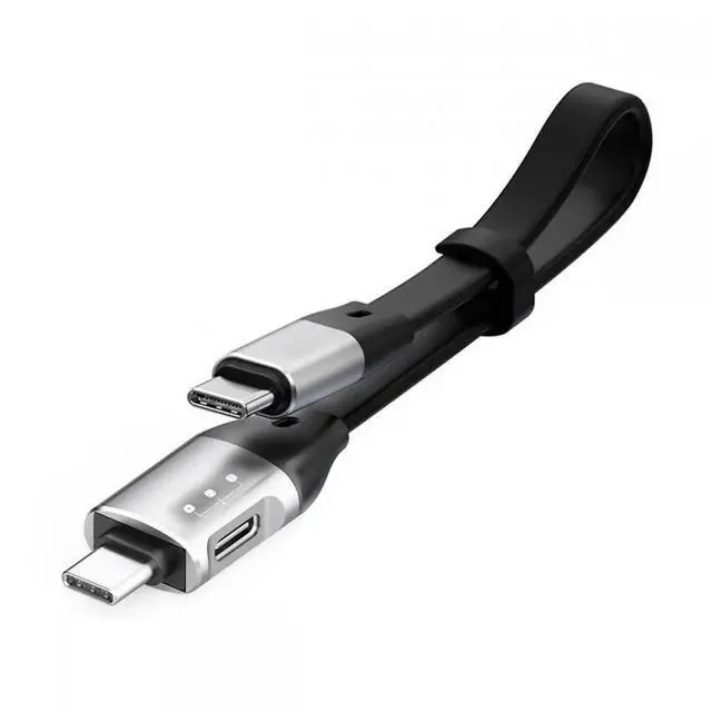 Alt view image 2 of 7 - JVFYI Type-C USB-C Male to Male USB 3.1 10Gbps & PD OTG Audio Female Port Flat Slim FPC Data Cable for Laptop Phone