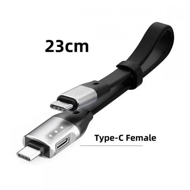 Alt view image 6 of 7 - JVFYI Type-C USB-C Male to Male USB 3.1 10Gbps & PD OTG Audio Female Port Flat Slim FPC Data Cable for Laptop Phone