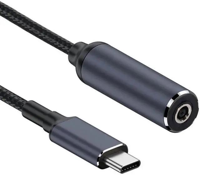 Main image of JVFYI DC Jack 4.5X3.0mm Input to USB-C Type-C Power 100W Charge Cable for Laptop Phone PD9V 5V 20V