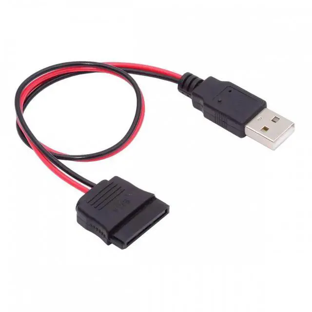 Alt view image 2 of 7 - JVFYI DC 5V Single USB to SATA 15Pin Power Cable for 2.5 inch SATA HDD SSD Disk Driver 5V 2A Max
