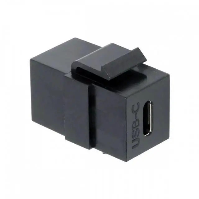 Main image of JVFYI USB2.0 USB-C Female to Type-C Female Extension Keystone Jack Coupler Adapter for Wall Plate Panel USB Cable
