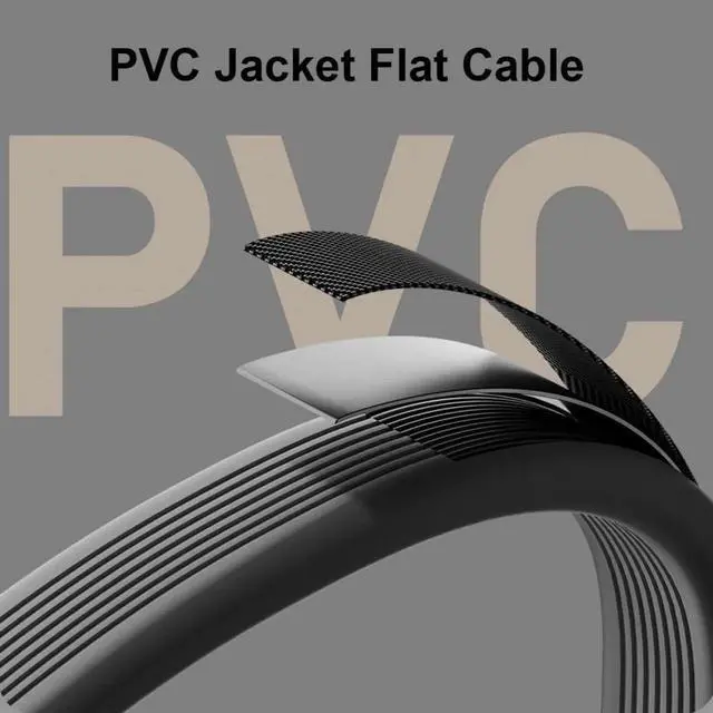 Alt view image 4 of 7 - JVFYI 0.2M USB4 Cable 20Gbps Flat Slim FPC Cable with 100W and 8K@60Hz 5K@60Hz USB4.0 Compatible with Thunderbolt3/4