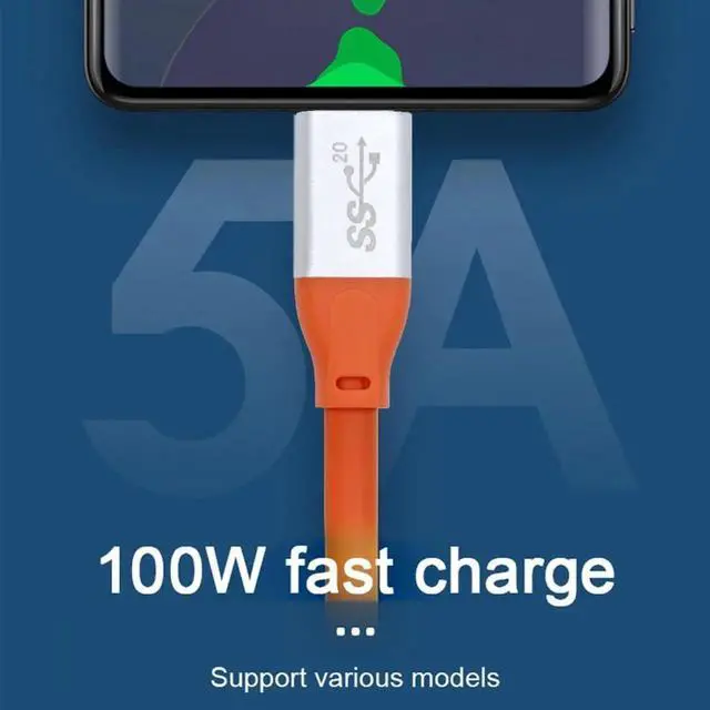 Alt view image 4 of 7 - JVFYI USB3.2 20Gbps Male to Male Cable 90 Degree Left Right Angled Ultra Soft High Flex 100W 8K 5K 4K USB4.0 Hyper Super Flexible Cord (30cm)