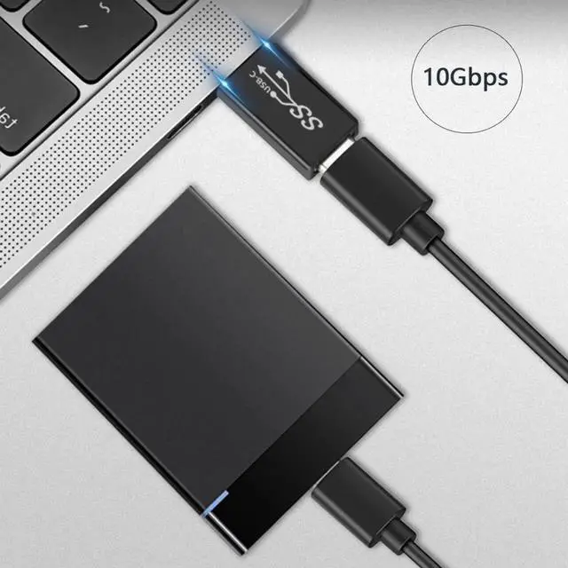 Alt view image 3 of 7 - JVFYI 4pcs/lot USB 3.1 Type-A Male Female to USB-C Female Power Data 10Gbps Adapter for Laptop Phone