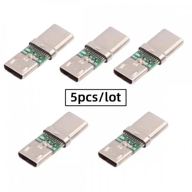 Alt view image 6 of 7 - JVFYI 5pcs/lot Micro USB 2.0 5Pin Female Connector to USB Type-C Male Power Data PCBA Adapter for Tablet Phone Laptop