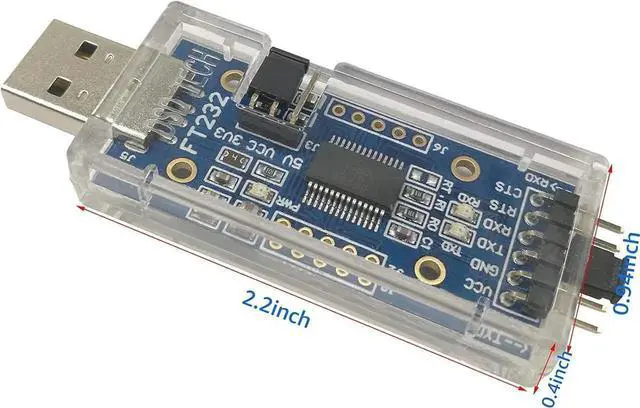 Alt view image 4 of 6 - JVFYI SH-U09C USB to TTL Serial Adapter with FTDI FT232RL Chip Compatible with Windows 11 10 7 and Mac OS