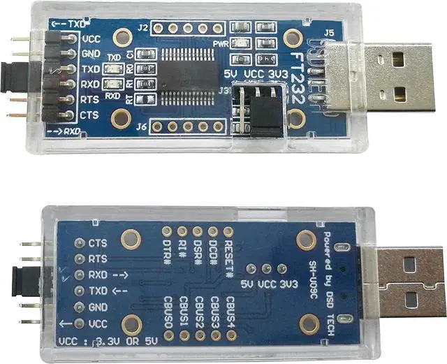 Alt view image 3 of 6 - JVFYI SH-U09C USB to TTL Serial Adapter with FTDI FT232RL Chip Compatible with Windows 11 10 7 and Mac OS