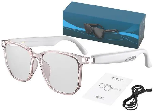 Main image of JVFYI HY-C8 AI Translation Smart Glasses - Real-Time Voice Translator Earpiece for 75 Languages, Transcription, Business Meeting & Travel