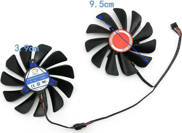 Alt view image 2 of 3 - JVFYI Cooling RX580 590 8G Black Wolf Edition Graphics Card