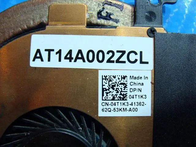 Alt view image 3 of 3 - JVFYI Cpu cooling fan for E7250 12.5 inches with Heatsink 4T1K3 AT14A002ZCL