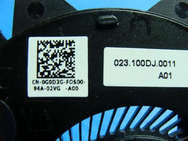 Alt view image 2 of 3 - JVFYI Cpu cooling fan for 15 5582 15.6 inches G0D3G 023.100DJ.0011