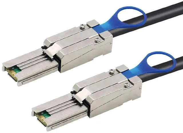 Alt view image 3 of 6 - Mini SAS HD SFF 8088 26P to SAS HD 8088 Stacking Server Cable \u2013 6Gbps High Speed 28AWG Copper Data Transfer Cord, 10 Ohm Impedance (3M)