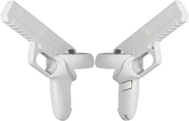 Main image of TROPRO Pistol Grip for Oculus Quest 2 Controllers VR, Oculus 2 Gun Stock Accessories, Enhanced Shooting Gaming Experience, Best Gunstock,Compatible For Pistol Whip Operation (White)
