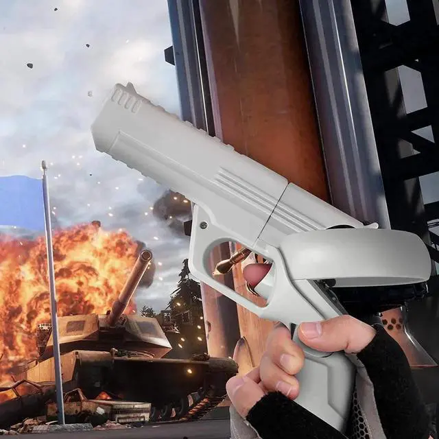 Alt view image 7 of 7 - TROPRO Pistol Grip for Oculus Quest 2 Controllers VR, Oculus 2 Gun Stock Accessories, Enhanced Shooting Gaming Experience, Best Gunstock,Compatible For Pistol Whip Operation (White)