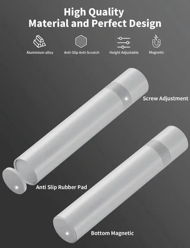 Alt view image 5 of 6 - Gaming GPU Support Bracket, Adjustable Height Graphics Card Support with Magnet and Non-Slip Sheet, GPU Sag Bracket for Universal Video Card, 70-120mm