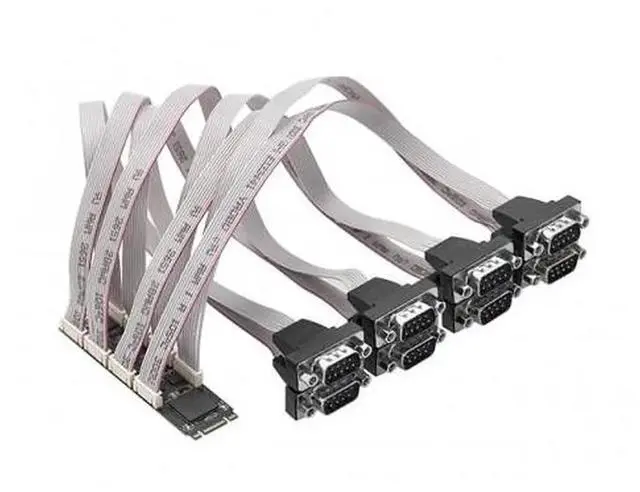 Main image of 8 Port RS-232 DB9 Serial M.2 B+M Key Controller Card - SI-ADA15071