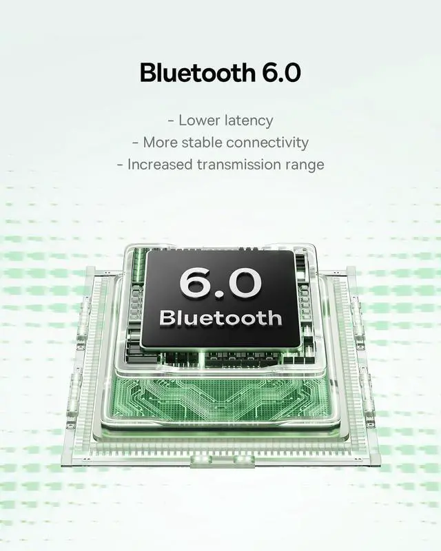 Alt view image 7 of 7 - Baseus Bass BP1 NC Hybrid Active Noise Cancelling Wireless Earbuds, 12mm Super-Bass Driver, 41H Playtime, Bluetooth 6.0, IP55 Waterproof, 4-Mic AI ENC, 24 Customizable EQ