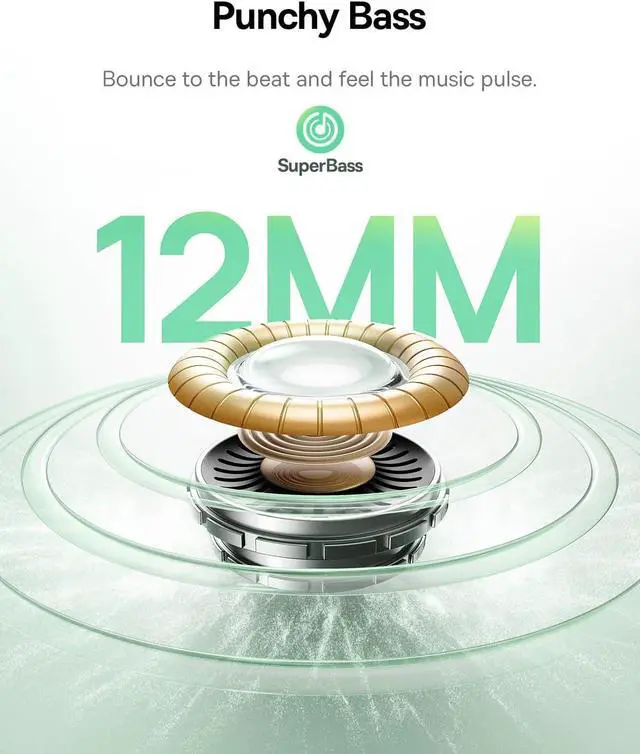 Main image of Baseus Bass BP1 NC Hybrid Active Noise Cancelling Wireless Earbuds, 12mm Super-Bass Driver, 41H Playtime, Bluetooth 6.0, IP55 Waterproof, 4-Mic AI ENC, 24 Customizable EQ