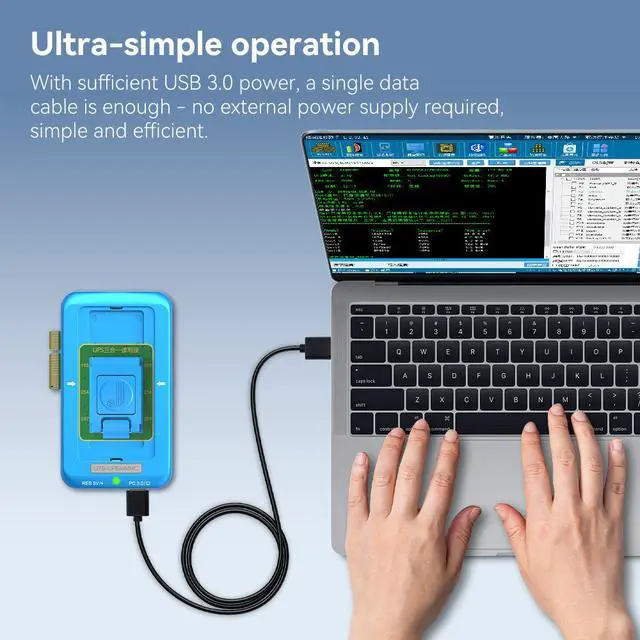 Alt view image 5 of 6 - JCID U70 UFS/eMMC ISP NAND Programmer, 4th Gen Intelligent Read Write Tool for Phone Mainboard Repair, USB 3.0 High-Speed Chip Programmer