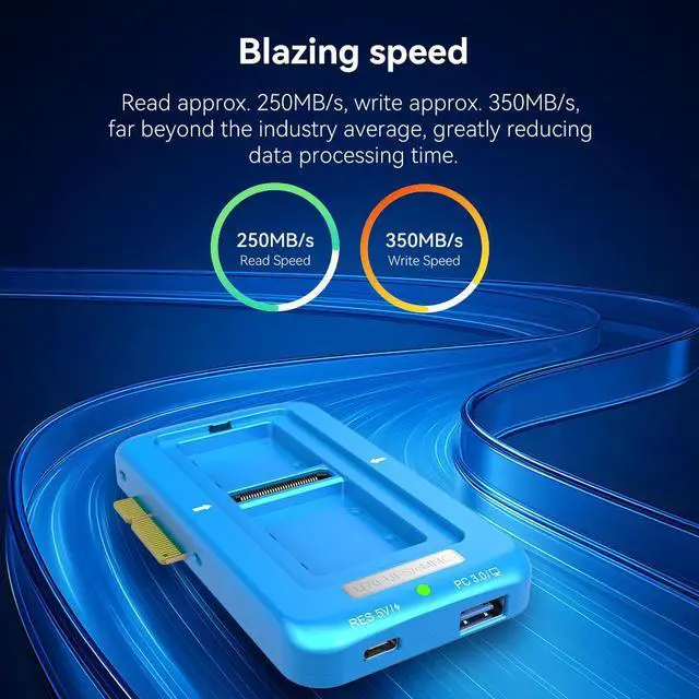 Alt view image 4 of 6 - JCID U70 UFS/eMMC ISP NAND Programmer, 4th Gen Intelligent Read Write Tool for Phone Mainboard Repair, USB 3.0 High-Speed Chip Programmer
