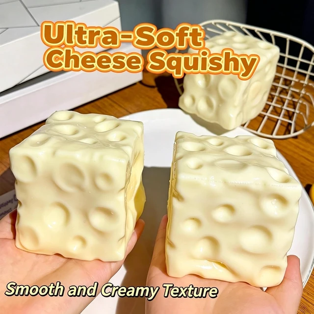 Alt view image 6 of 7 - Coconut Oil Squishy, Non Rebound Moldable Jumbo Cheese Block Squeeze Toy
2026 New Silky Jelly Texture Sensory Fidget Toy for Stress & Anxiety Relief, Adult Desk Decompression Gift (Yellow + Pink)