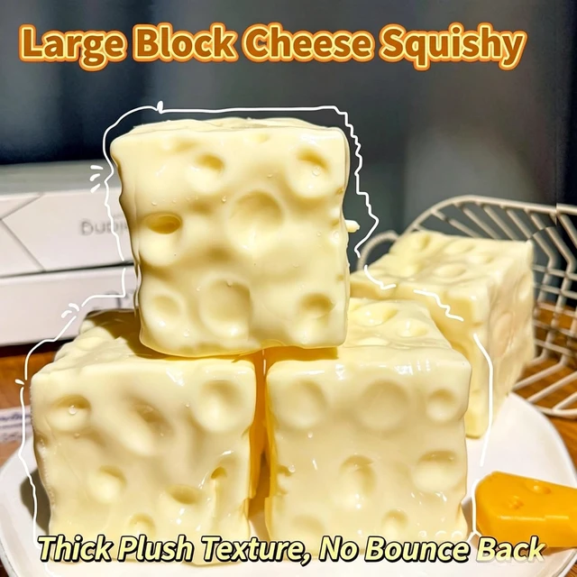 Alt view image 3 of 7 - Coconut Oil Squishy, Non Rebound Moldable Jumbo Cheese Block Squeeze Toy
2026 New Silky Jelly Texture Sensory Fidget Toy for Stress & Anxiety Relief, Adult Desk Decompression Gift (Yellow + Pink)