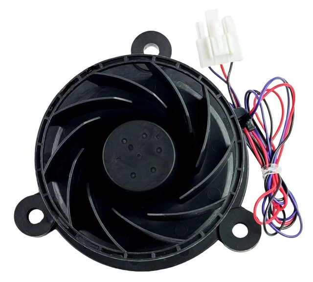 Alt view image 4 of 6 - GW10C12MS2BA-52 Z20 Cooling Fan Motor for Midea Refrigerator Freezer, 12VDC 0.11A 3-pin Variable Frequency Cooling Fan
