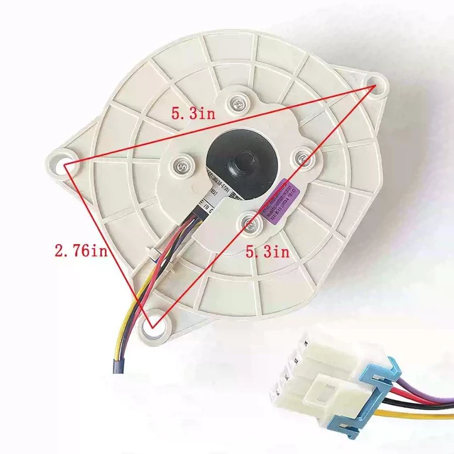 Alt view image 7 of 7 - EAU64824806 Refrigerator Evaporator Fan Motor for LG Refrigerator.12V 1A DC Fan Motor