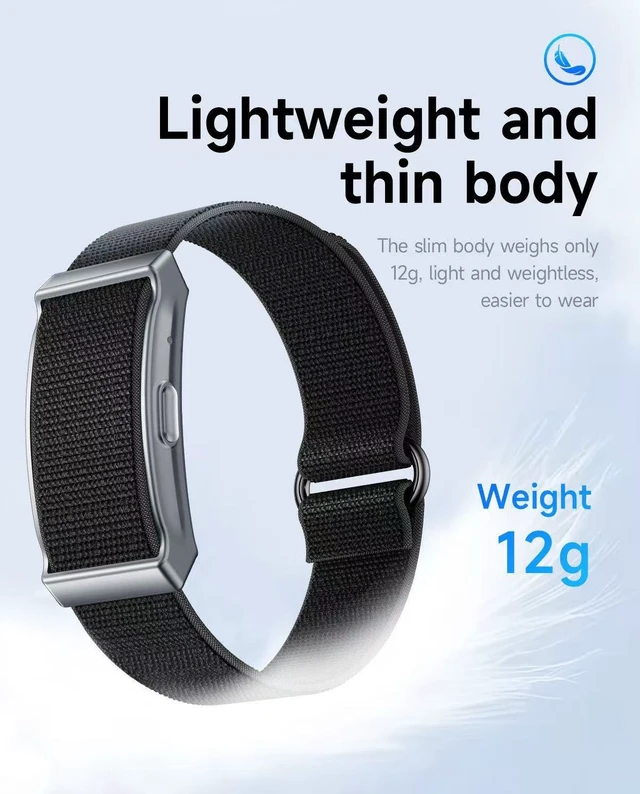 Alt view image 2 of 7 - Health Tracker Smart Bracelet, Long Distance Touch Bracelet, Screenless Fitness Tracker, Health Tracker Bracelet, 24/7 Heart Rate Monitor, 100+ Sports Modes, Vibrating Alerts, Water Resistant