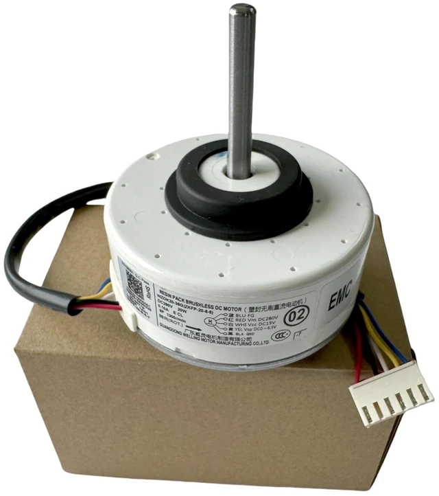 Alt view image 2 of 7 - Air Conditioning Motor WZDK20-38G (ZKFP-20-8-6) DC Brushless Fan Motor, 20W Inverter Air Conditioner Brushless DC Motor for Central air Conditioner, CCW 1300rpm DC280V 0.10A