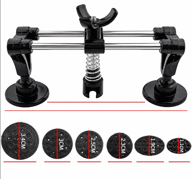 Alt view image 3 of 7 - Car Dent Repair Kit, Paintless Dent Puller Tool Set with Aluminum Bridge Puller, 20W Glue Gun, Glue Sticks & Pulling Tabs for Auto Body Hail & Door Ding Removal