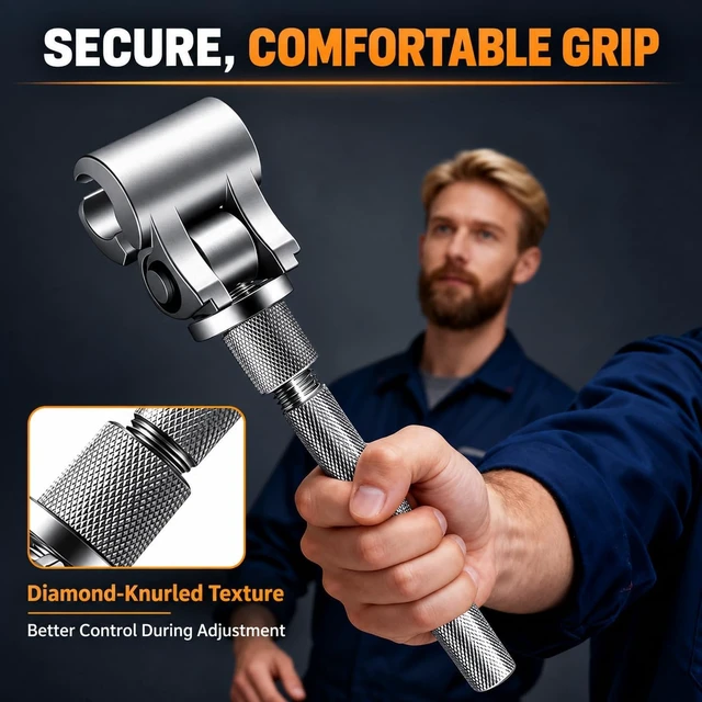 Alt view image 3 of 7 - Universal Door Hinge Adjustment Tool, Adjustable Door Hinge Wrench,1