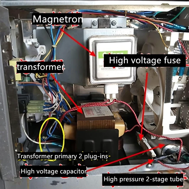 Alt view image 6 of 6 - Magnetron 2M286-21TBGH for LG EAS61382907 Microwave Oven Magnetron for GE Magnetron WB27X10865 WB27X32766 WB27X26080 2M286 Repair Parts Replace 2M286-21TAG 2M246-21GT Magnetron