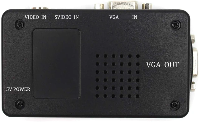 Alt view image 2 of 7 - AV to VGA Converter with S-Video, AV + S-Video + VGA to VGA Adapter, Video to VGA 1080P Support