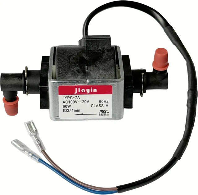Main image of JYPC-7A AC100V - 120V 60W Water Electromagnetic Solenoid Water Pump, 2400ccmin 2bar 60Hz ID2/min 45dB Solenoid Water Liquid Pump