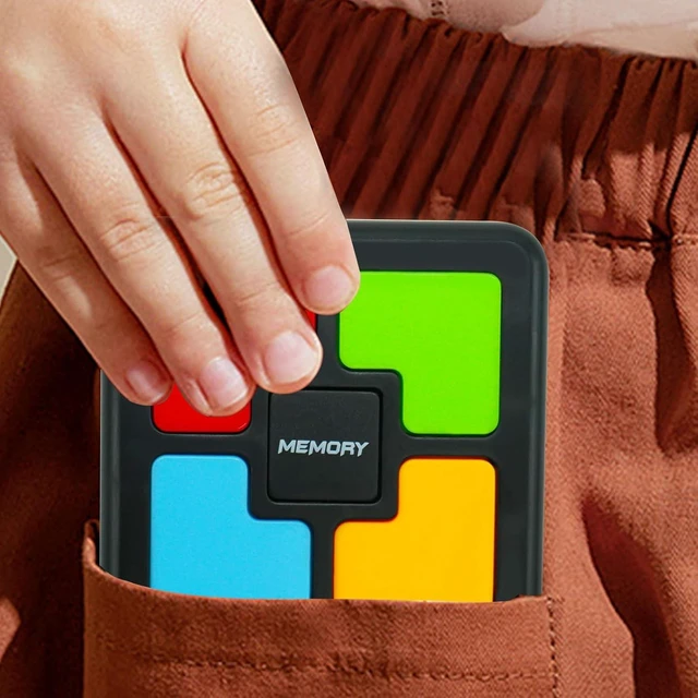 Alt view image 4 of 7 - Handheld Memory Games for Kids Ages 4-8, Light Up Electronic Toys, Car Travel Board Games for Kids,Birthday Gifts for 3-12 Year Old Boys