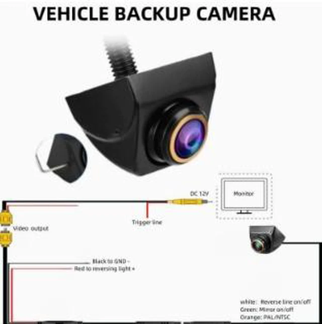 Alt view image 4 of 5 - AHD 1080P Car Backup Camera, 360° Adjustable Front Side Rear View Camera, 170° Wide Angle, Super Night Vision, IP68K Waterproof, WDR, NTSC/PAL, Universal Vehicle Camera