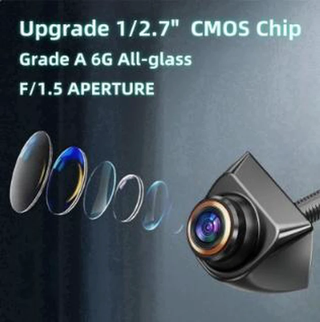 Alt view image 3 of 5 - AHD 1080P Car Backup Camera, 360° Adjustable Front Side Rear View Camera, 170° Wide Angle, Super Night Vision, IP68K Waterproof, WDR, NTSC/PAL, Universal Vehicle Camera