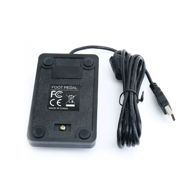 Alt view image 7 of 7 - USB Gaming Foot Switch, 2m Cable, With Ferrite Bead, Anti-Interference, HID Programmable 1-Pedal, Anti-Slip Heavy Duty, MMO Macro Controller for PC, Keyboard, FPS
