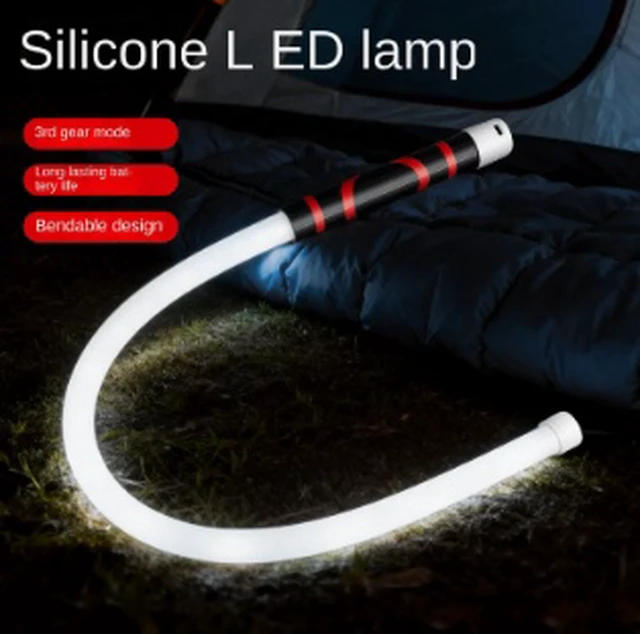 Alt view image 3 of 4 - Flexible LED Work Light Flashlight, Bendable Portable Silicone Torch, 5W LED Handheld Work Light for Home, Workshop, Camping & Emergency Use