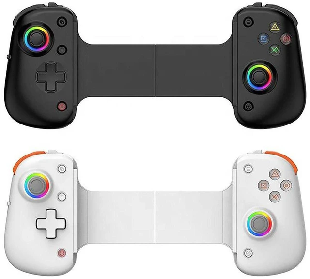Alt view image 7 of 7 - Wireless Controller D8 Pro for 13in iPad, Tablet, iOS/Android/PC/Switch/PS4, 7-color RGB, Mobile Cloud Game, Streaming on PS/Xbox/PC Console, iPhone 16/15/14, Hall Effects Joysticks, White