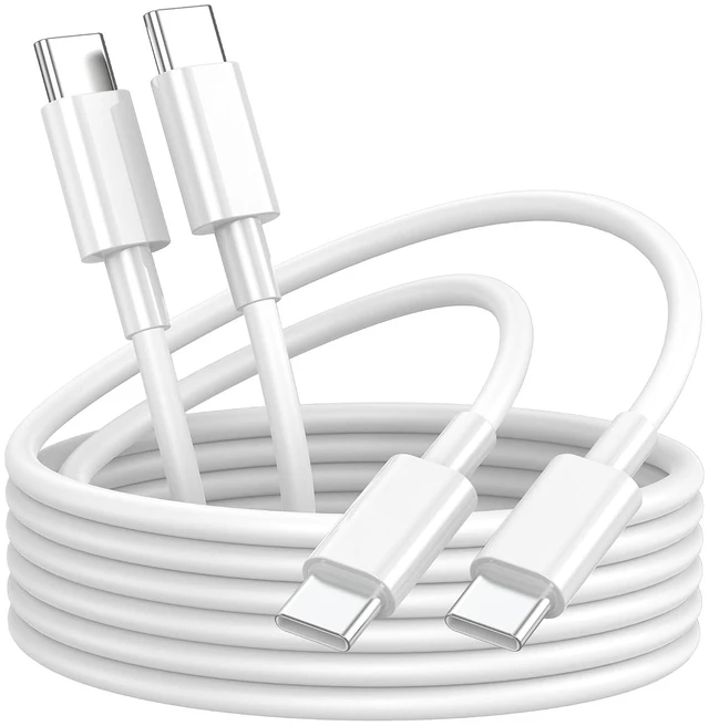Main image of USB C to USB C Charging Cable for Apple iPhone 17/16/15 Charger Fast 6ft Long USBC to USB-C Power Cord for iPhone 17/16 Pro/Pro Max/Air, MacBook Air 13 inch/IPad Pro/Air/10th/4/5 Type C 2Pack 6 ft 60W